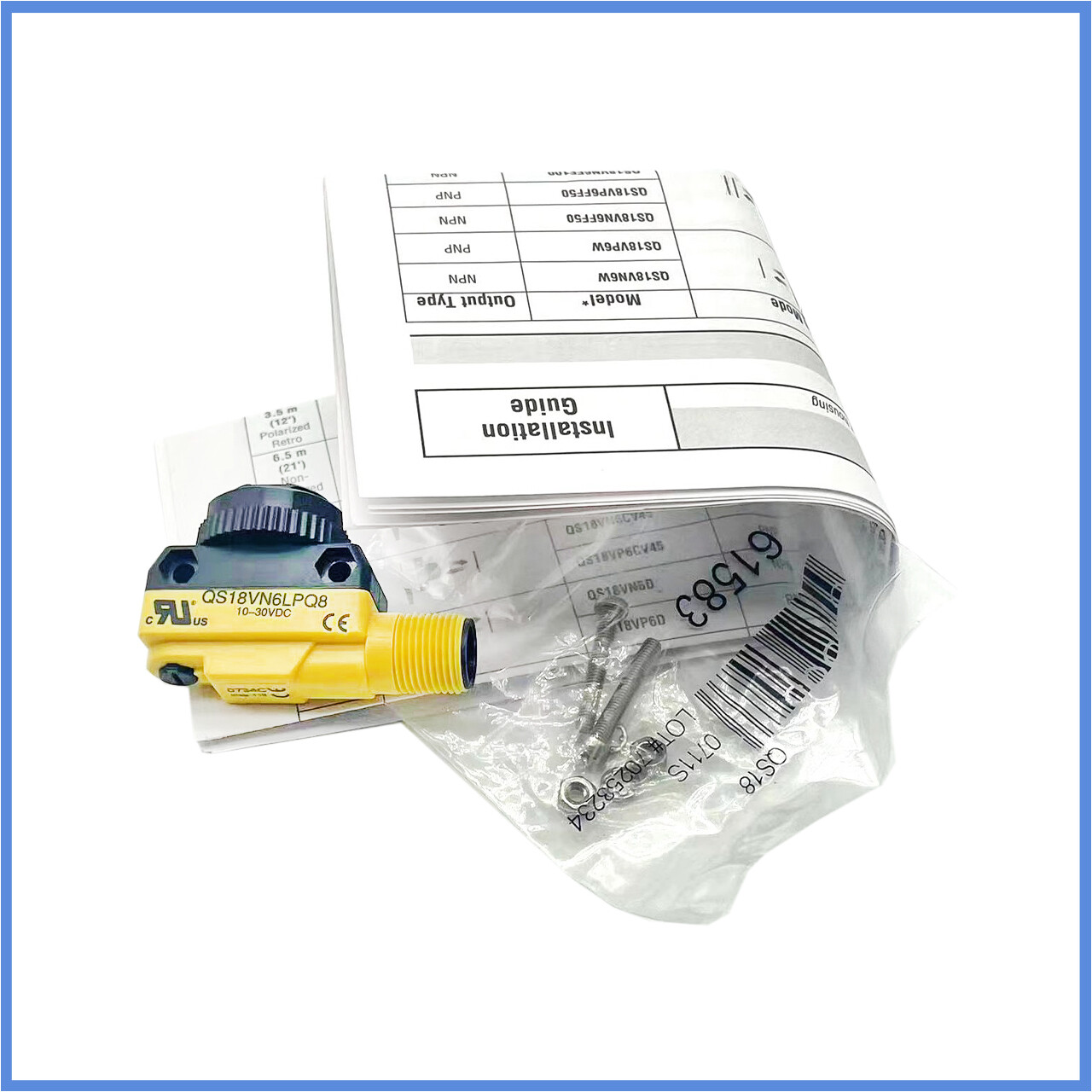 Brand new Photoelectric sensor Bonner QS18VN6LPQ8 Original manufacturer