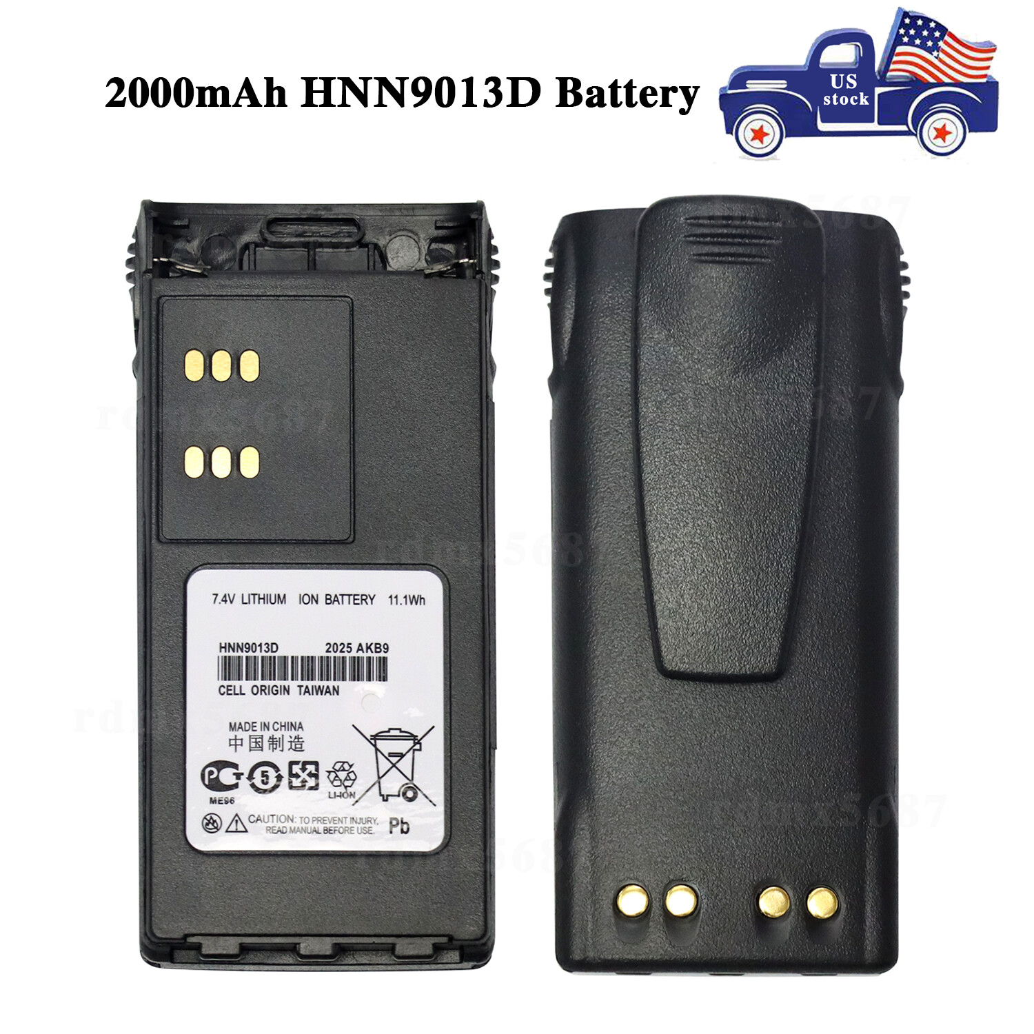1/2/3 x HNN9013D Battery For Motorola MTX850 MTX850LS MTX450 PRO5150 PRO5350