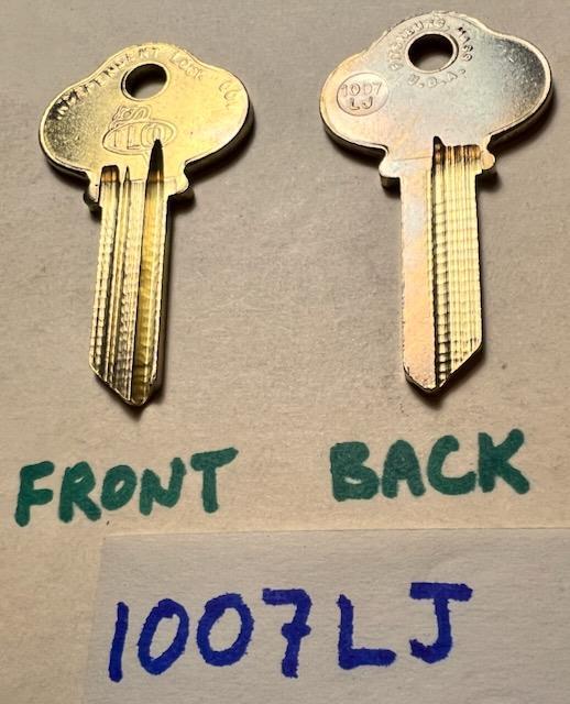 Vintage 1970s 1980s NOS ILCO 1007LJ key blanks new old stock 43LJ 275LJ