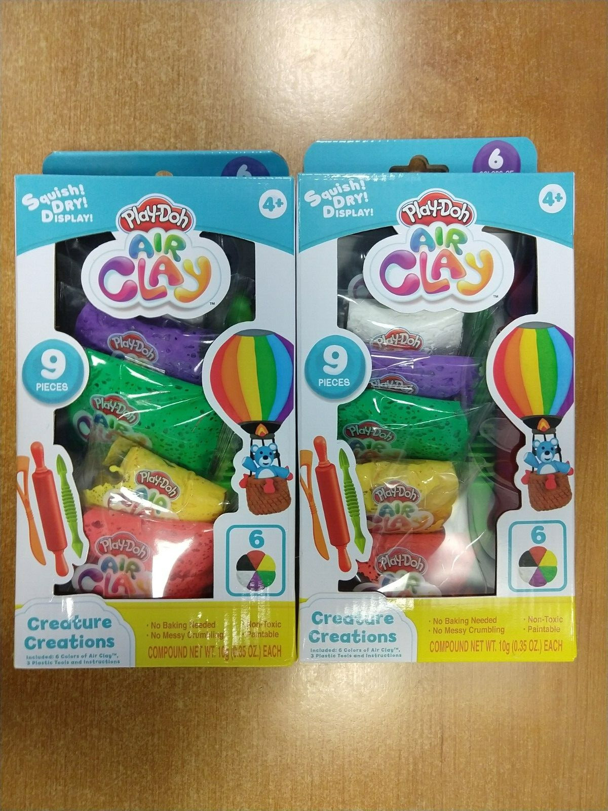 2 Pack: Play-Doh Air Clay Studio , Art Kit - Creature Creations - 9 Pcs.   -6C