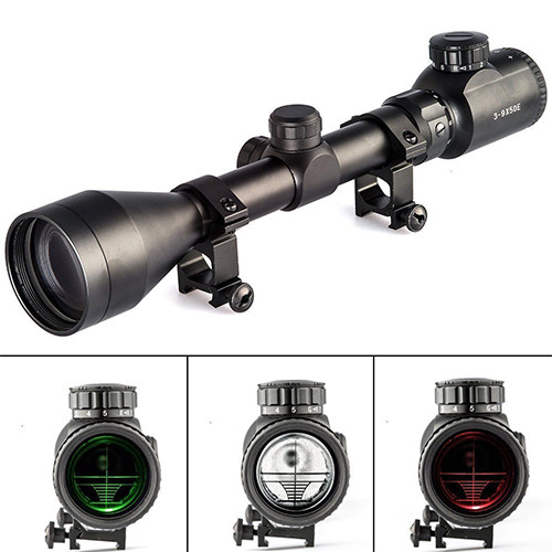 3-9X50EG Rifle Scope Mil-dot Illuminated Red & Green Hunting Optical Scope
