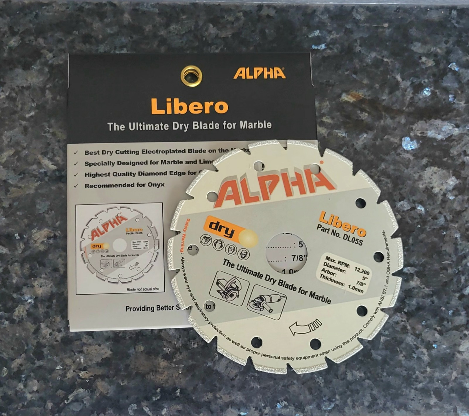 Alpha Libero 5" Blade For Marble