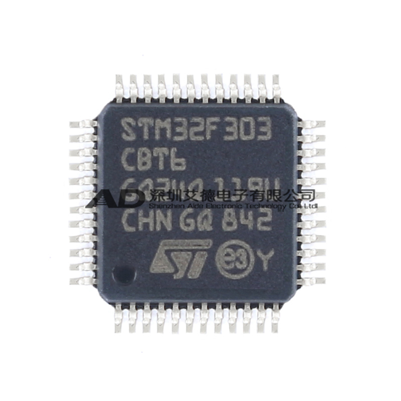 5PCS STM32F303CBT6 LQFP-48 ARM Cortex-M4 32-bit Microcontroller-MCU