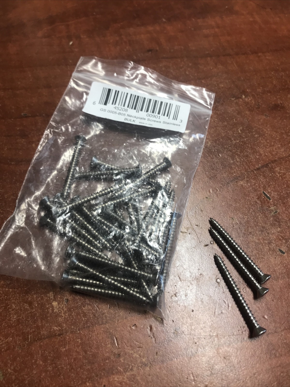 29x ALLPARTS GS-0005-B05 Stainless Neck Plate Screws for Guitar & Bass Oval Head