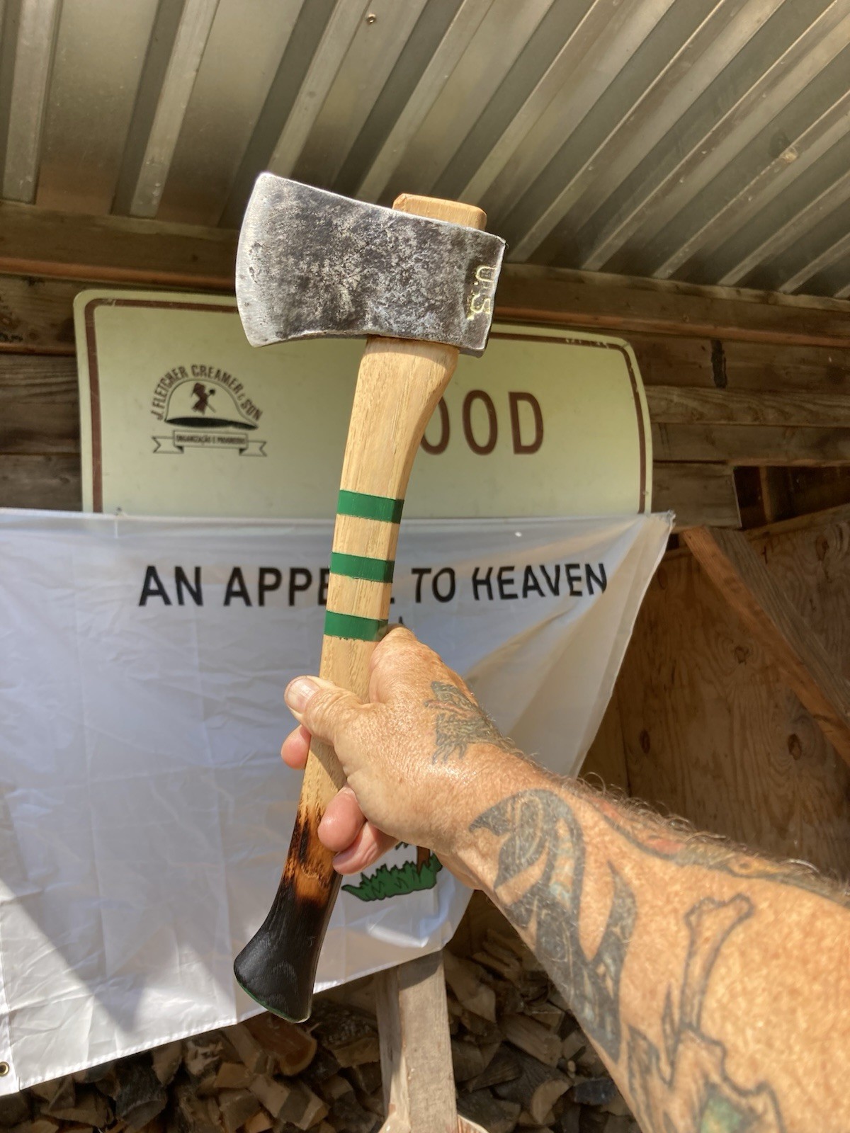 🇺🇸🇺🇸U.S.A.  🇺🇸🇺🇸 16”  hatchet new octagonal handle .