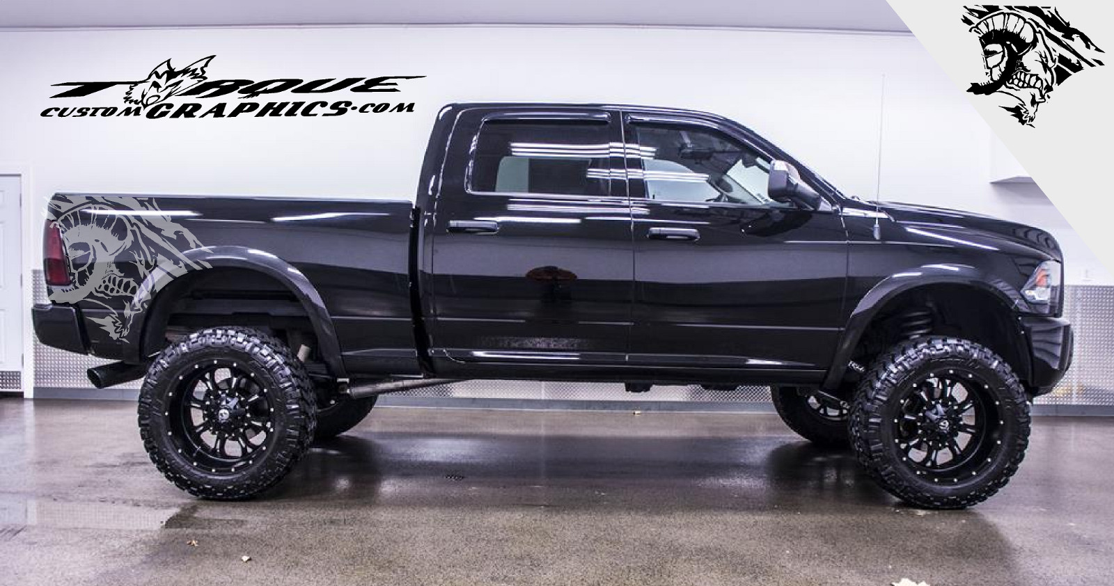 RAM DEEP  Graphics-Vinyl Decal Sets for Dodge, Ram, Vehicles, Custom Graphics