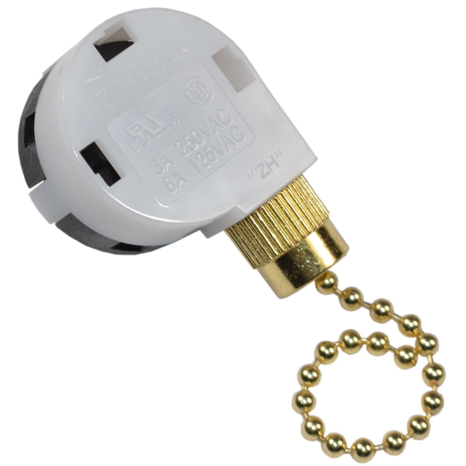 HQRP 3-Speed Ceiling Fan Switch, 4-Wire, Function L-1-2-3, L-2-3, L-1-3, L-1-2