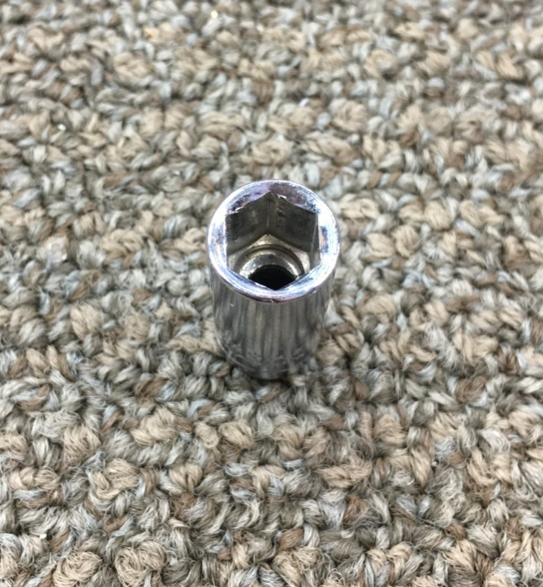 8MM, 6 POINT, 1/4 DRIVE, CHROME VANADIUM SOCKET