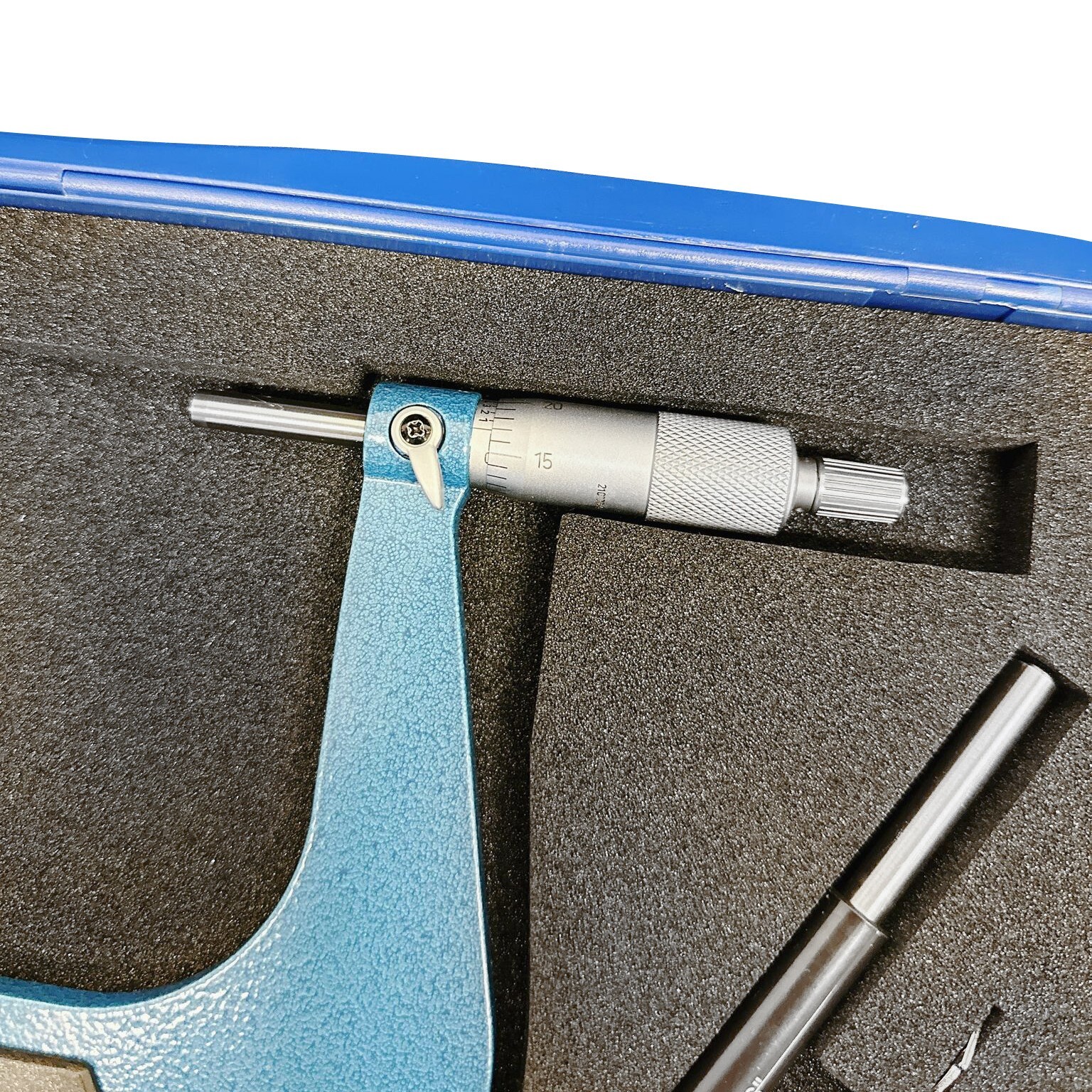 6" - 7" Outside Micrometer, 0.0001" Graduation ,Ratchet Stop, Solid Metal Frame