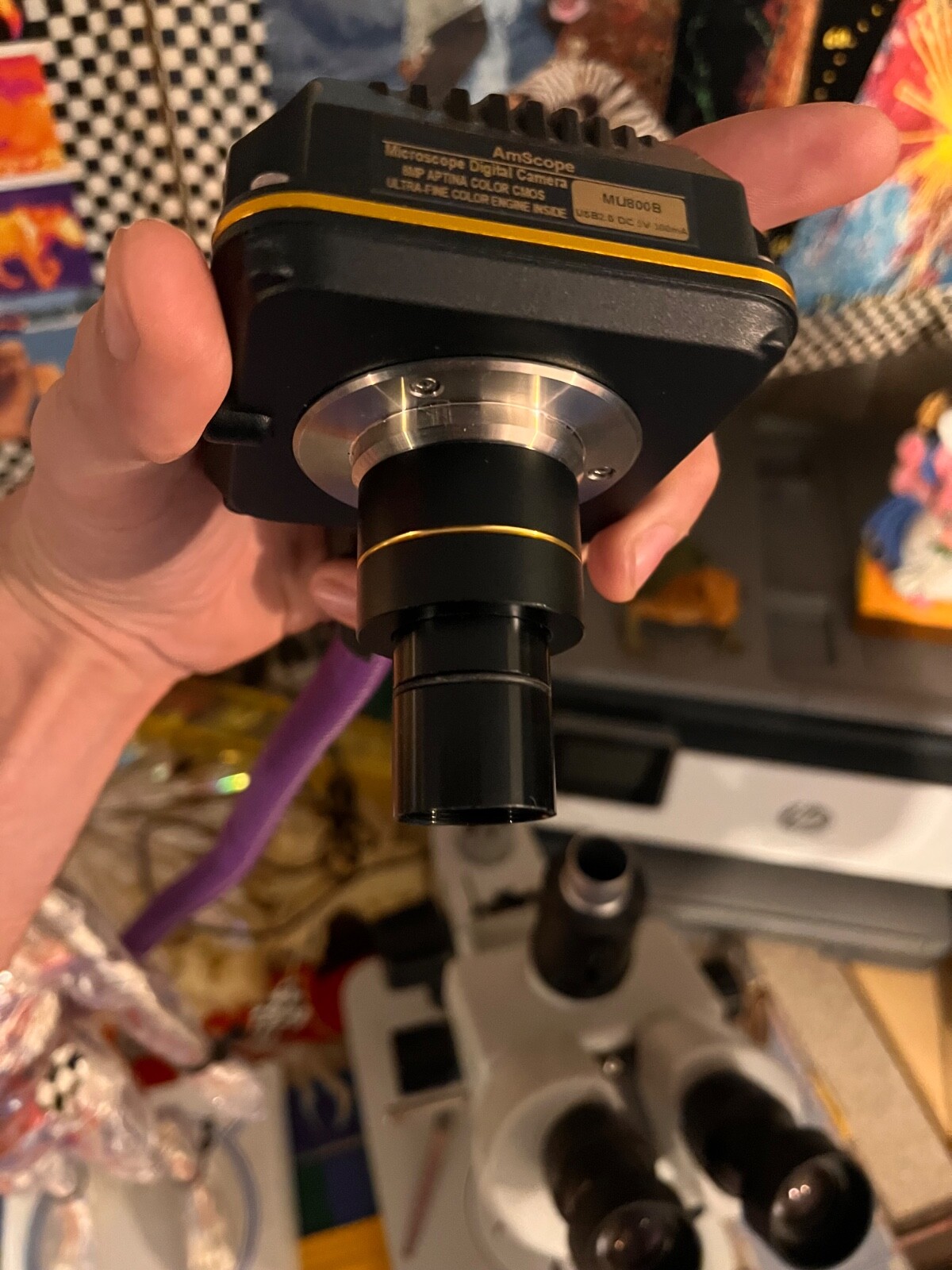 AmScope MU1803-HS Microscopy Camera/ Microscope trinocular mount camera