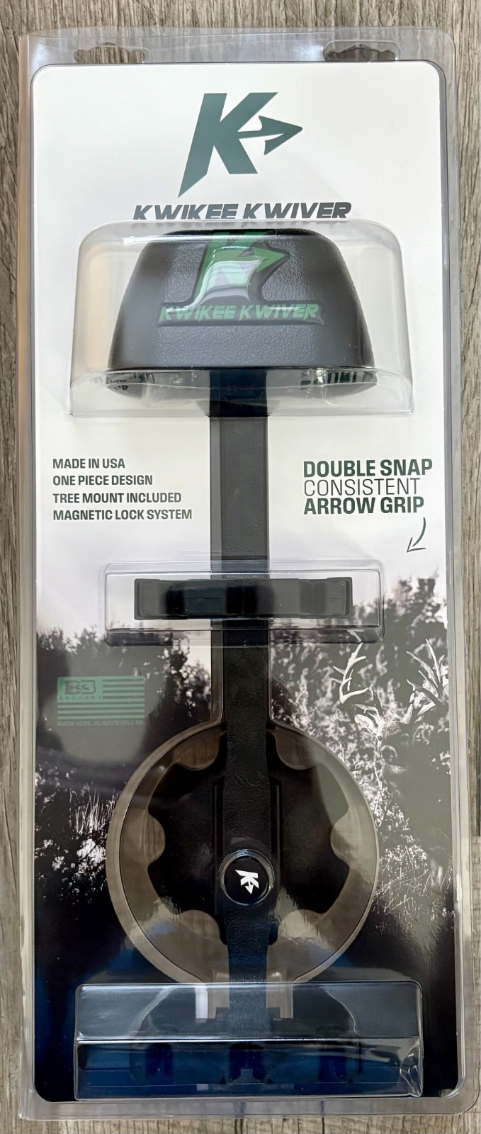 B3 Kwikee Kwiver 3 Arrow Black Bow Quiver Magnetic Lock - NEW