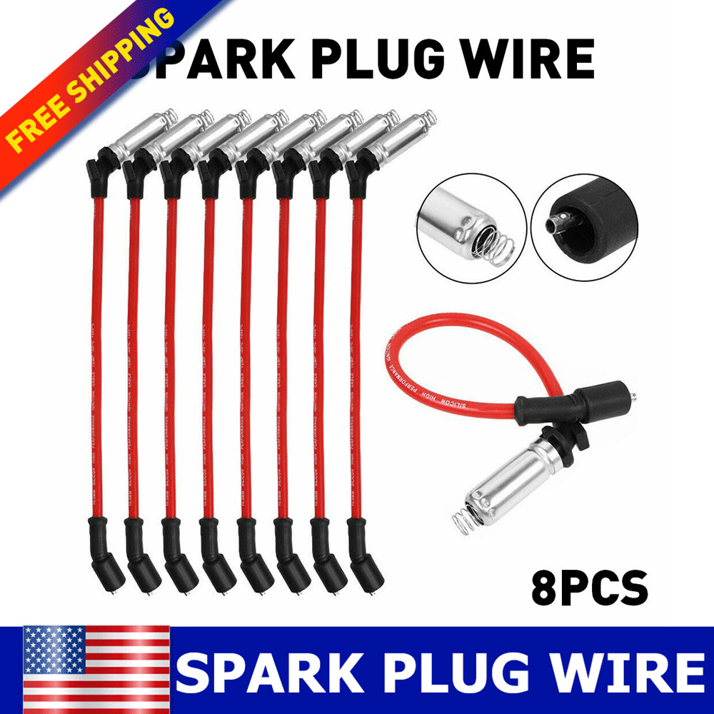 48322 Spark Plug Wires For 1999-2006 GMC Denali Yukon, C, K 1500 2500 Sierra