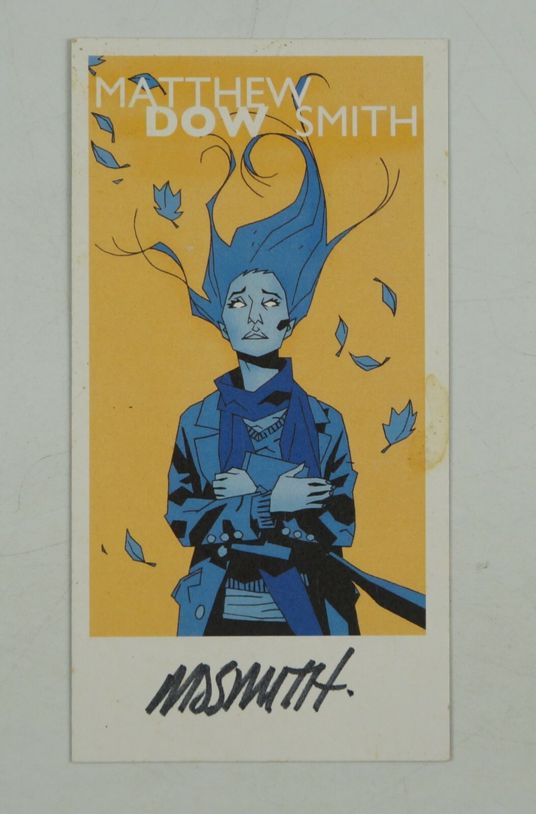October Girl - Matthew Dow Smith signed autograph card