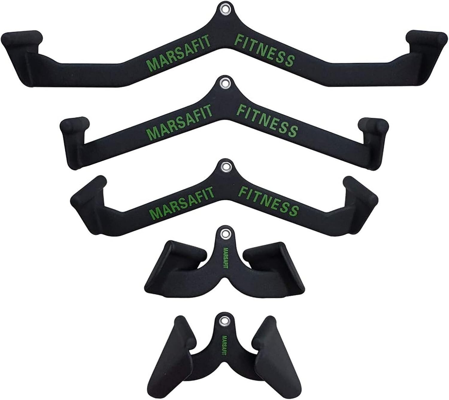 Fitness Rowing Pulley Cable Machine Attachments Handle Grips Lat Pull Down Bar