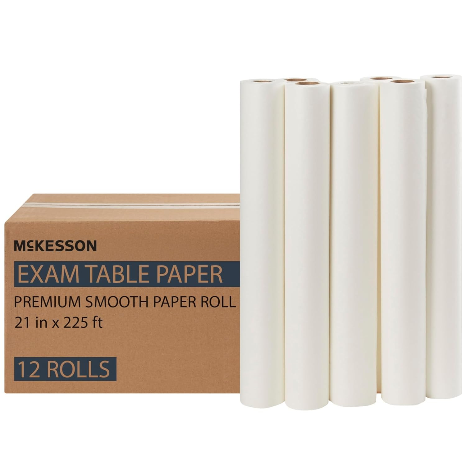 Medical Exam Table Paper [12 Rolls] - Bed Table Sheet Cover Ideal for Diaper Cha