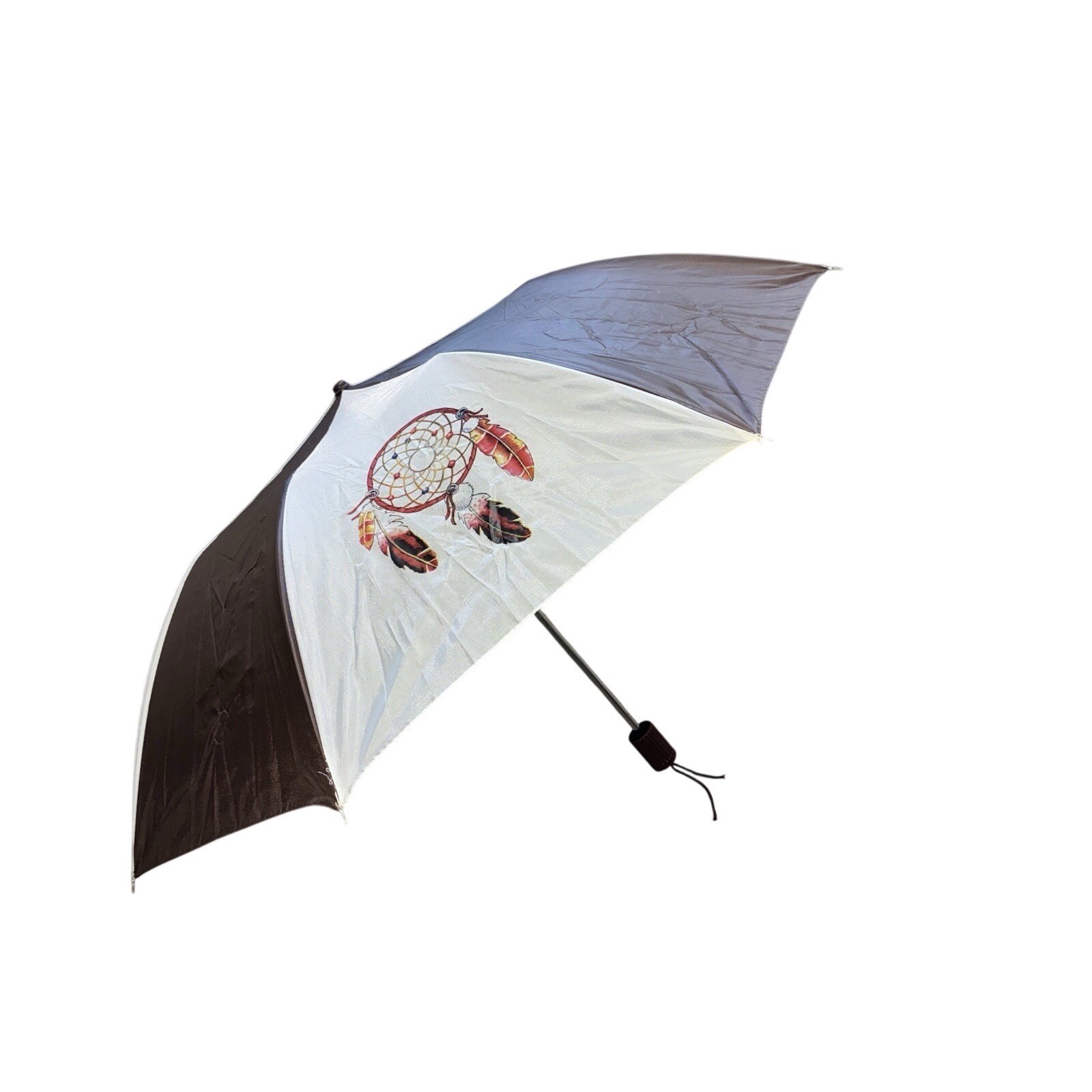 Umbrella White Brown St. Bonaventure Indian Mission And School Thoreau Vintage