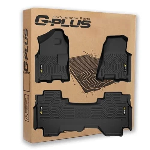 Floor Mats 2019-24 Dodge Ram 1500 Crew Cab New Body TPE NoStorage Black