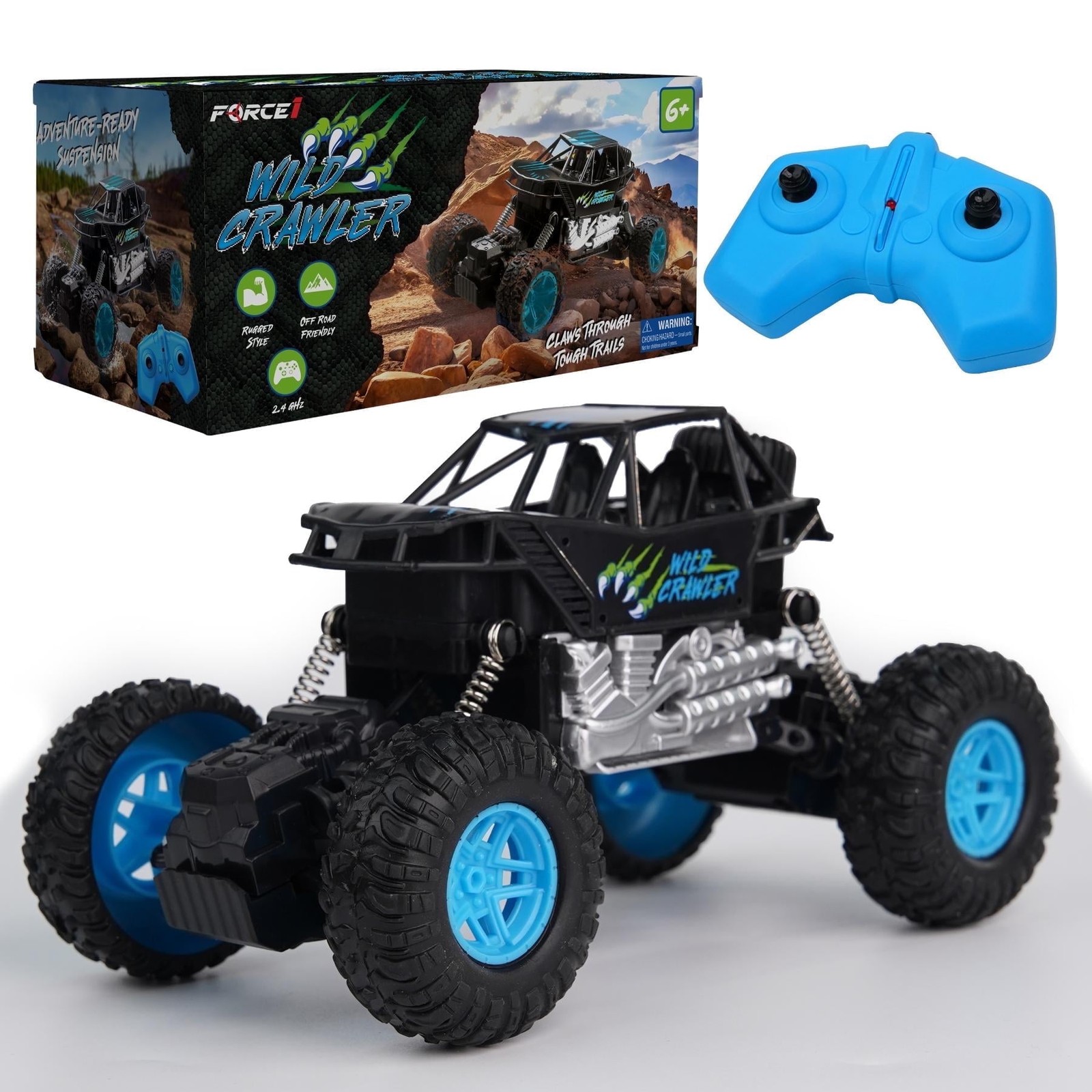 USA Toyz Wild Crawler RC Monster Truck, Off-Road 4x4 Rock Crawler, High