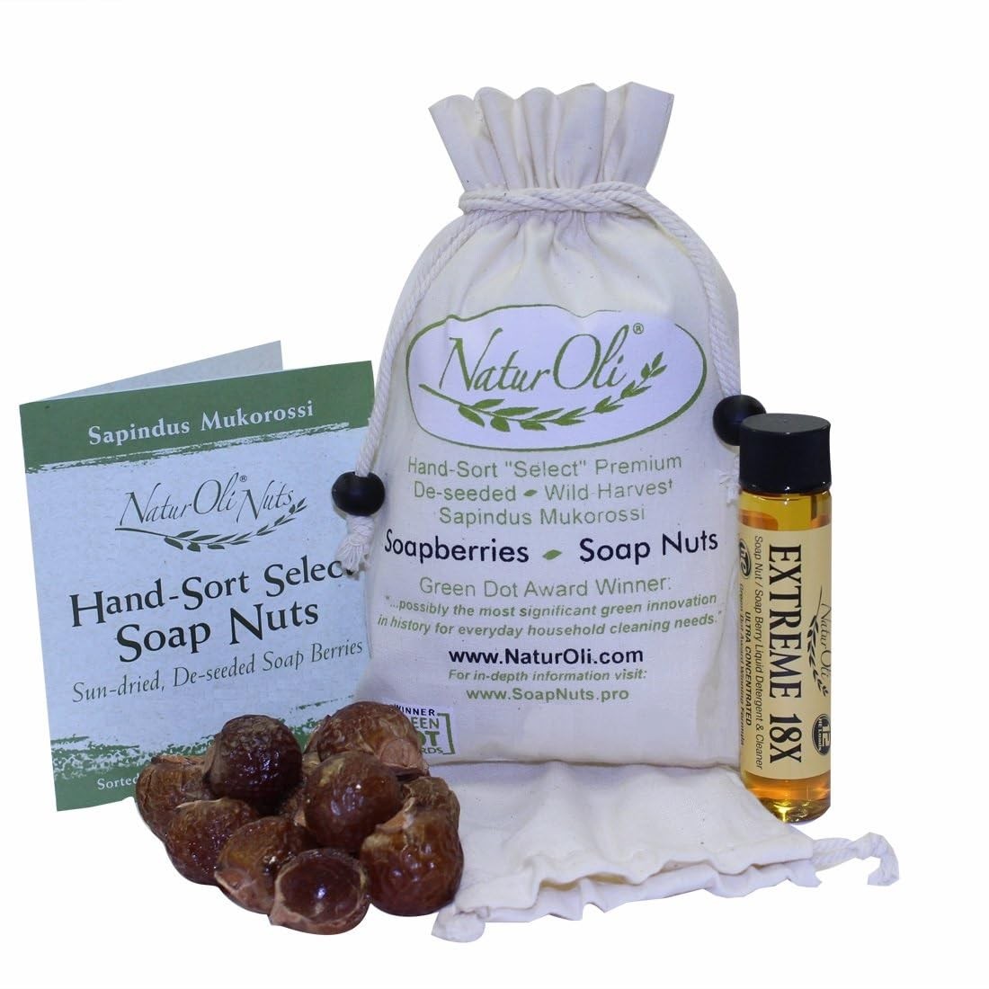 Organic Soap Nuts 4oz - 60 Loads Eco-Friendly Natural Laundry Detergent