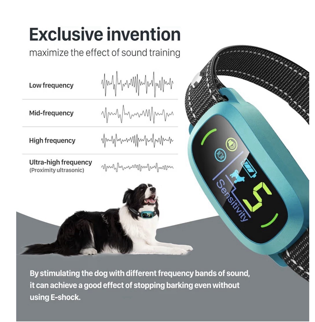 Fafa Frog Smart Dog Bark Control Collar Adjustable New Model S1 Large