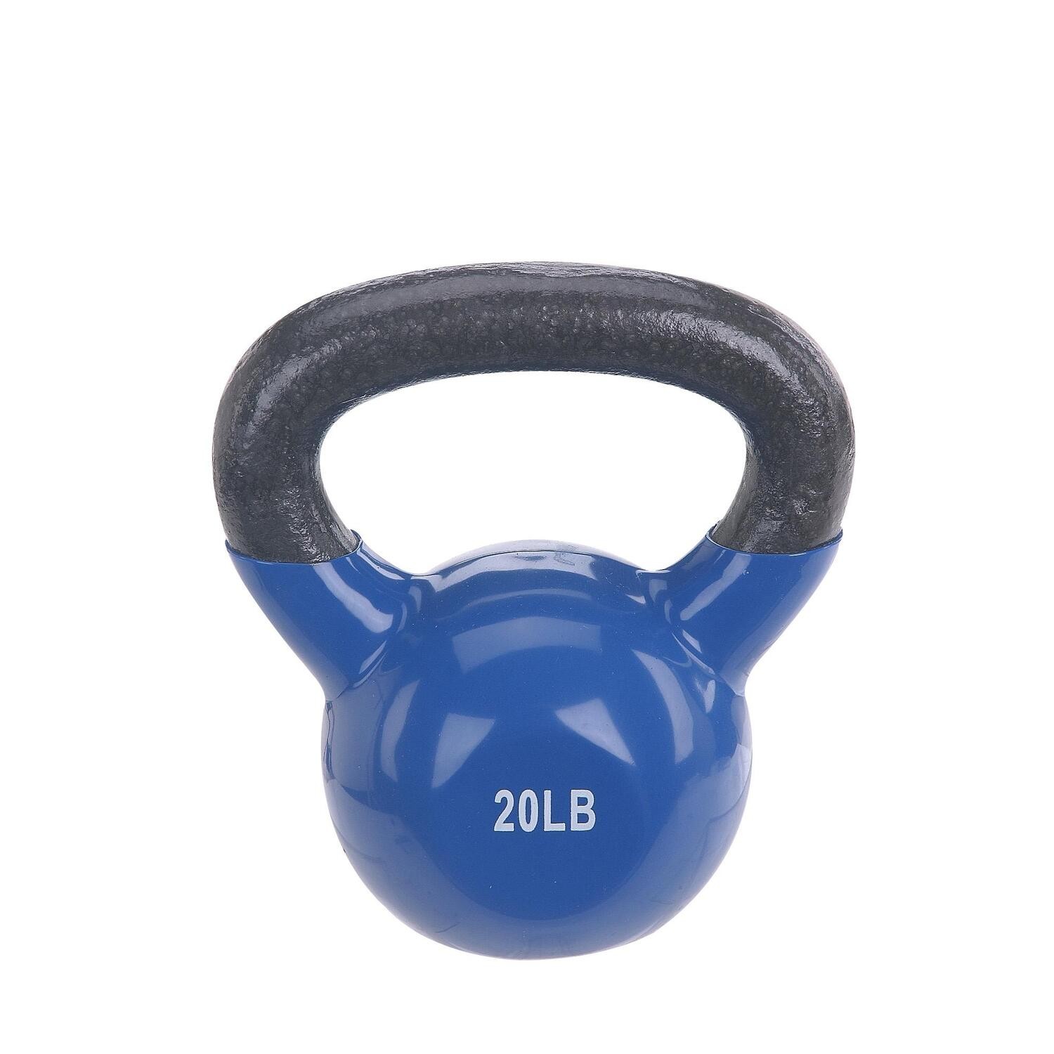 Sunny Health And Fitness Kettle Bell Vinyl Coated 20Lbs
