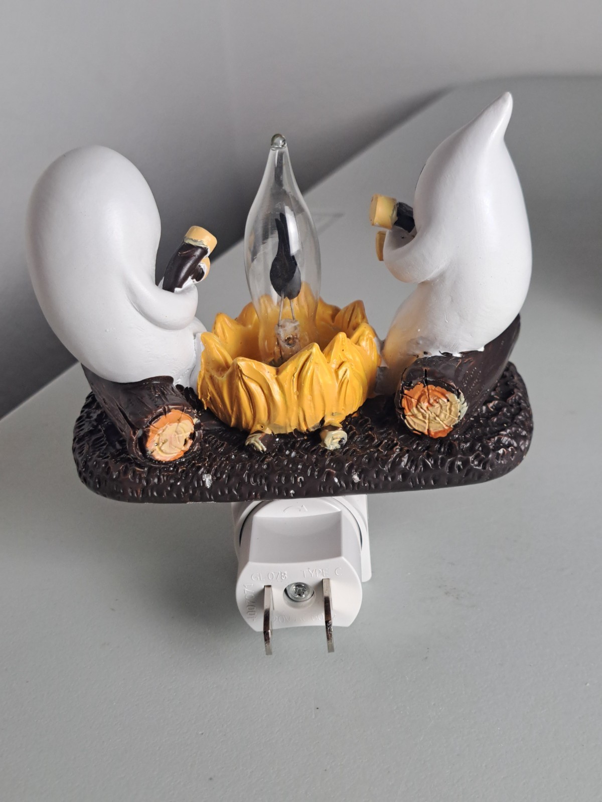 Halloween Ghost Campfire Flickering Nightlight Decor Little Ghosts Twinkle Light