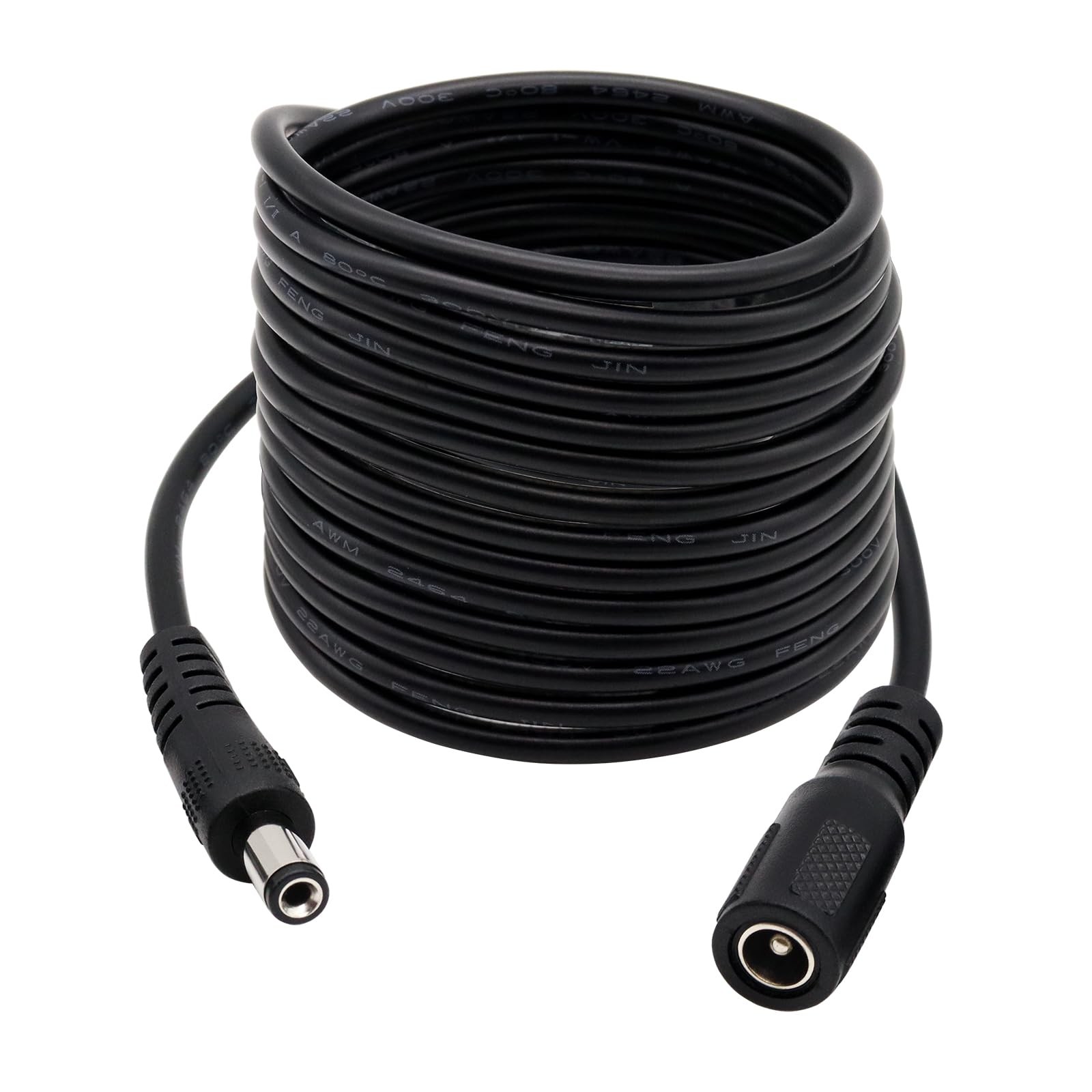 10FT DC Power Extension Cable, 5.5mm x 2.1mm to Female Jack Plug Power Supply...