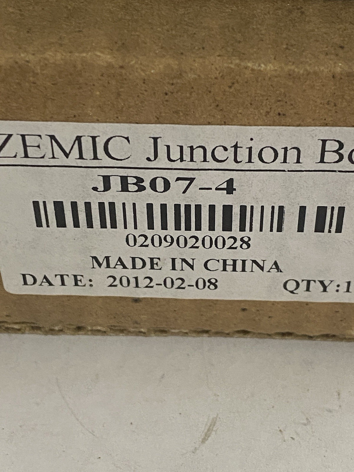 ZEMIC Junction Box JB07-4 NIB