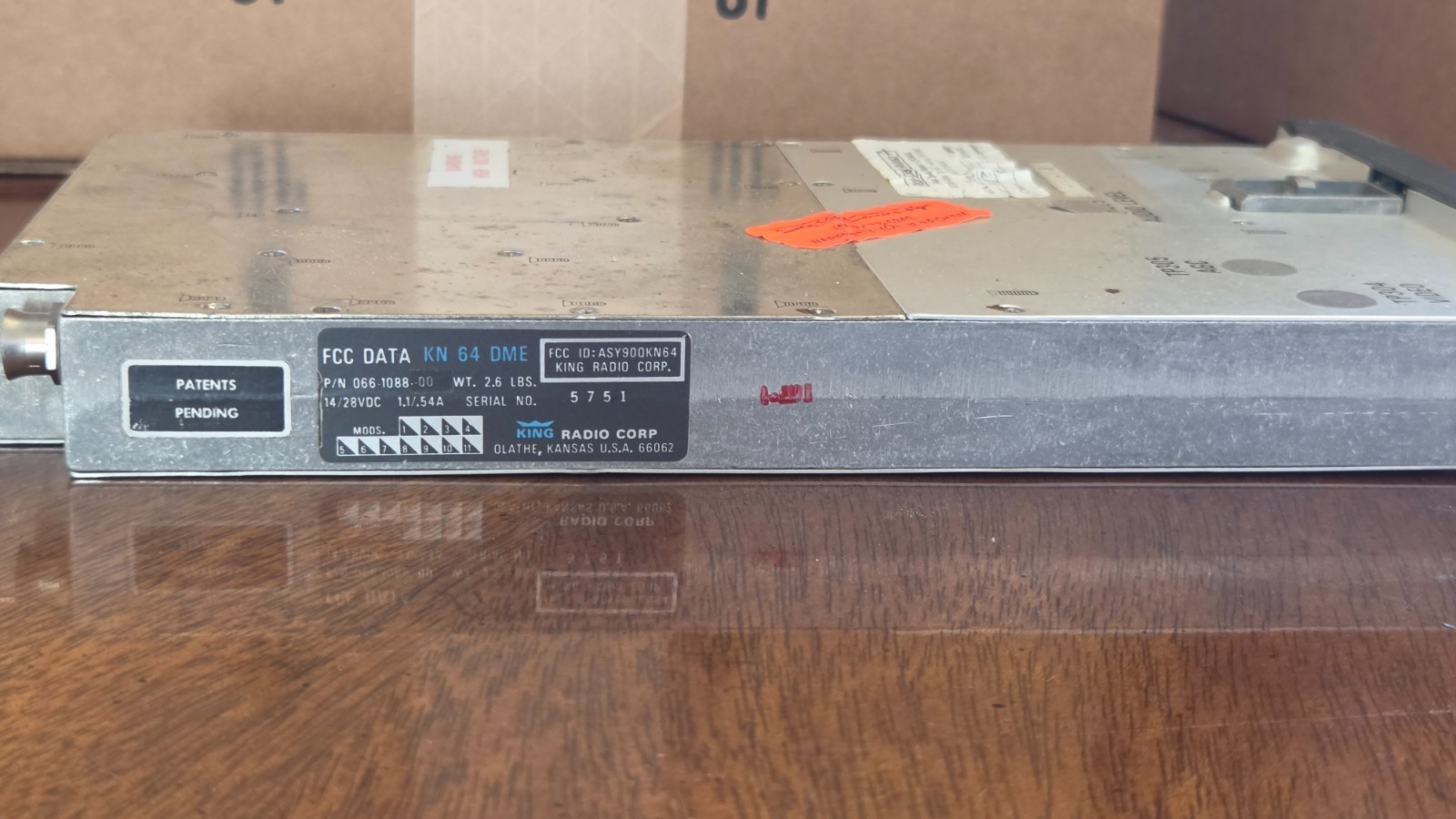 Bendix King KN64 DME with tray.