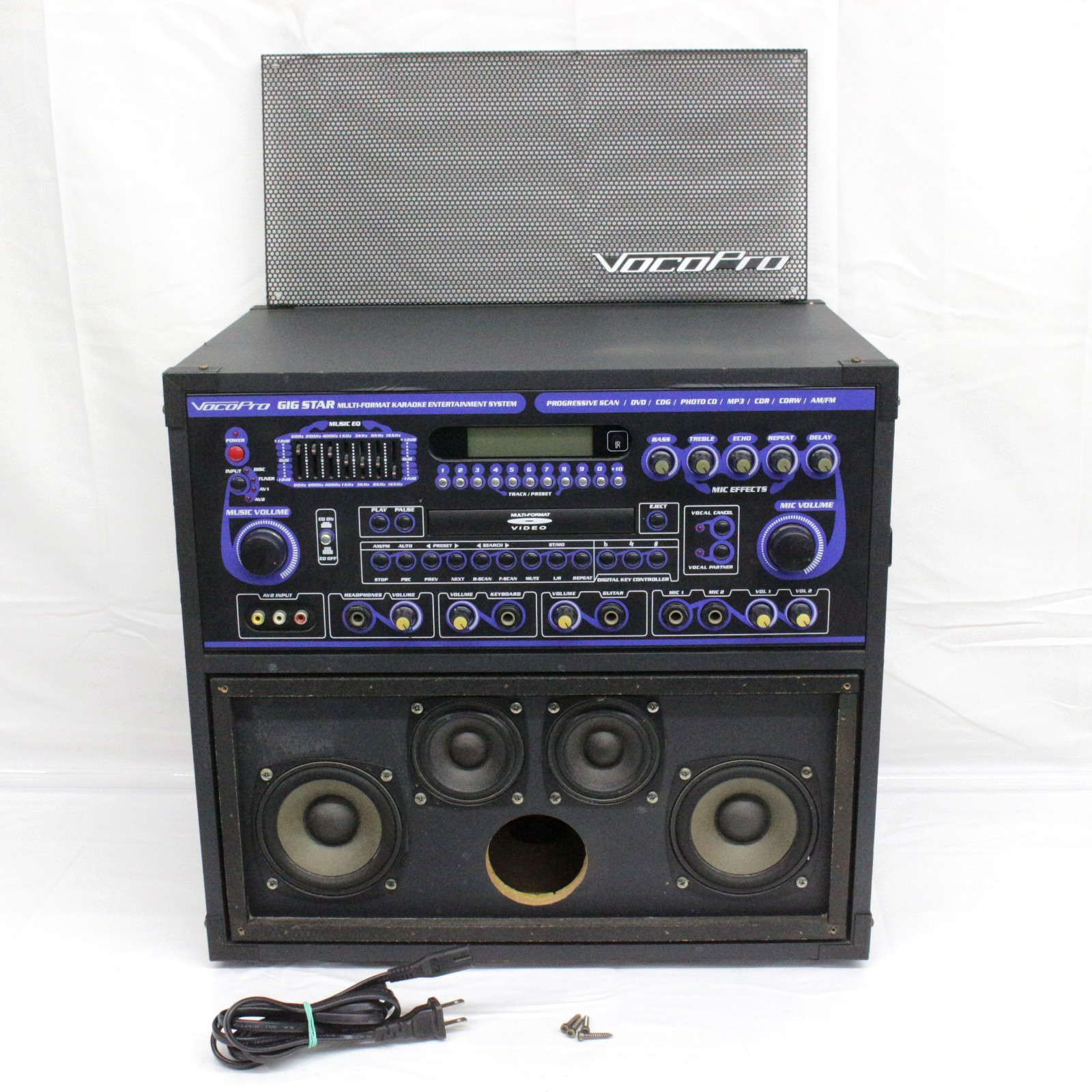 VocoPr Gig Star Multi-Format Karaoke Entertainment System CD Partially Works