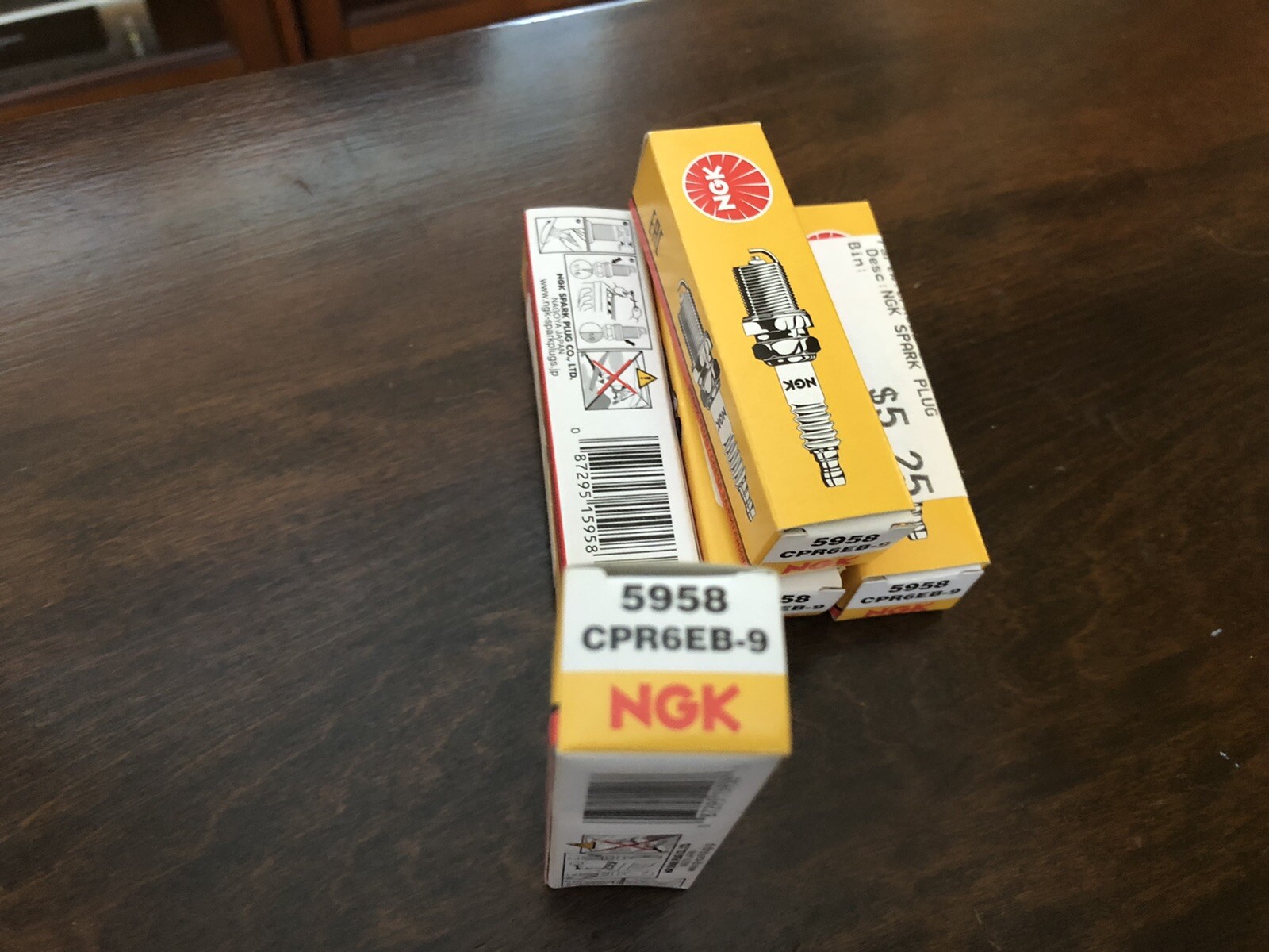 NGK 5958 CPR6EB-9 Nickel Spark Plug Quantity FIVE