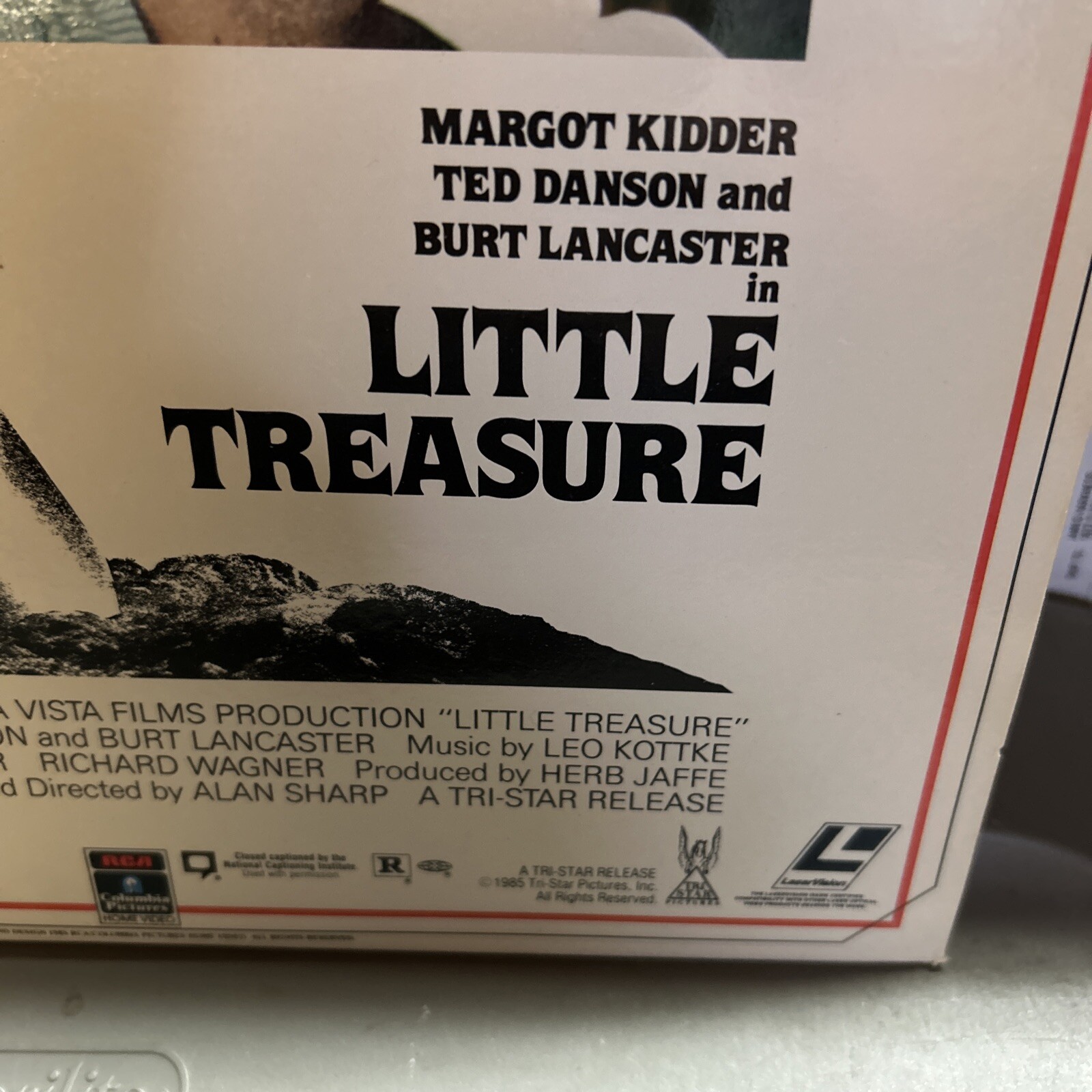 Little Treasure Laserdisc LD Ted Danson Burt Lancaster