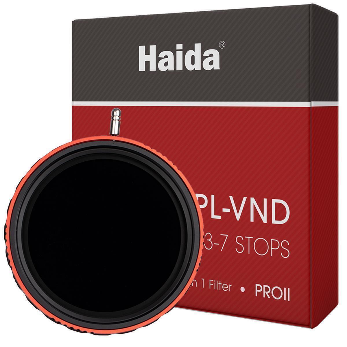 Haida PRO II CPL-VND 2 in 1 67mm Filter Variable ND 3-7 Stop CPL 2-In-1