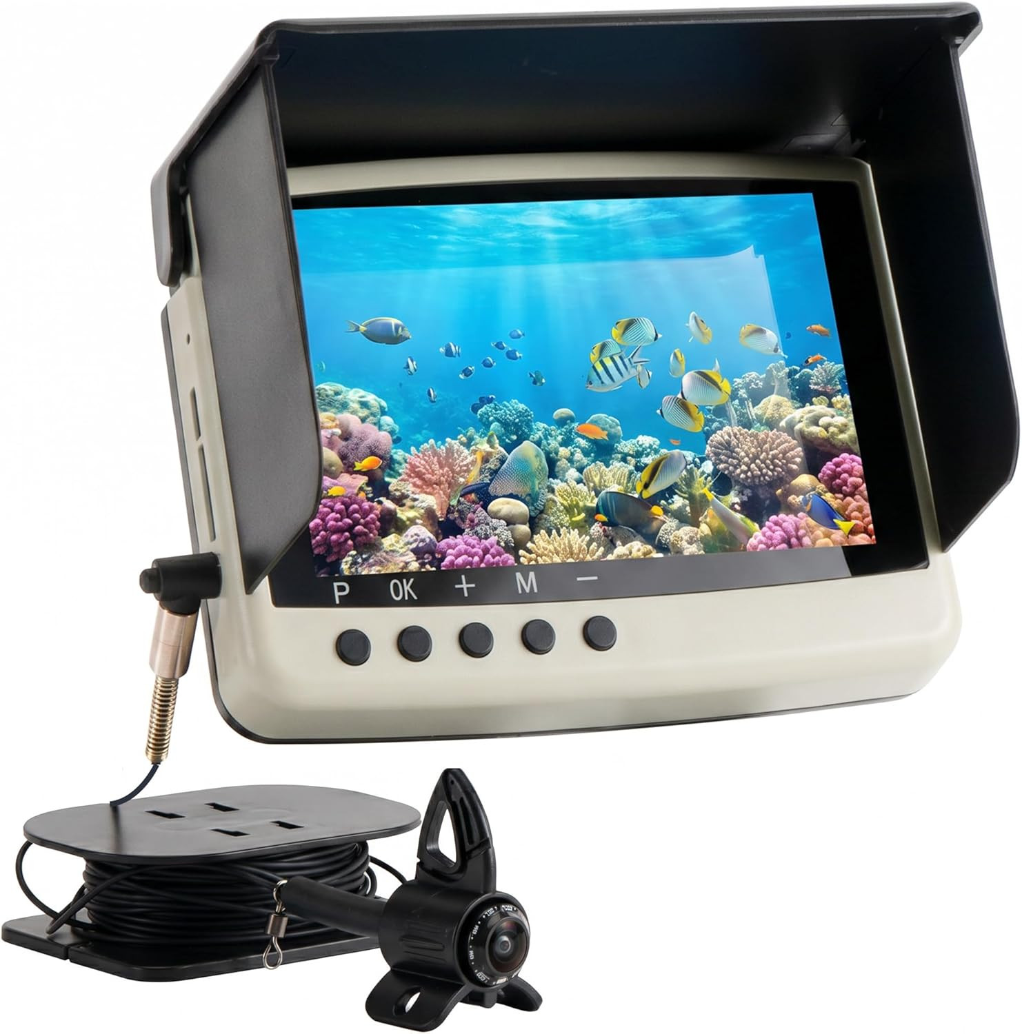 Underwater Fishing Finder Camera: 220°Wide-Angle Lens/Portable Fish Finder for S