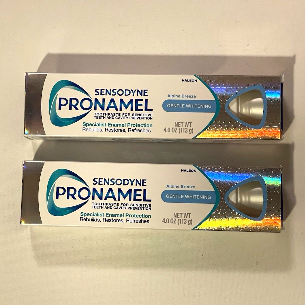Sensodyne ProNamel Alpine Breeze Toothpaste, 2 ct, 4.0oz ea, Exp 2028/07