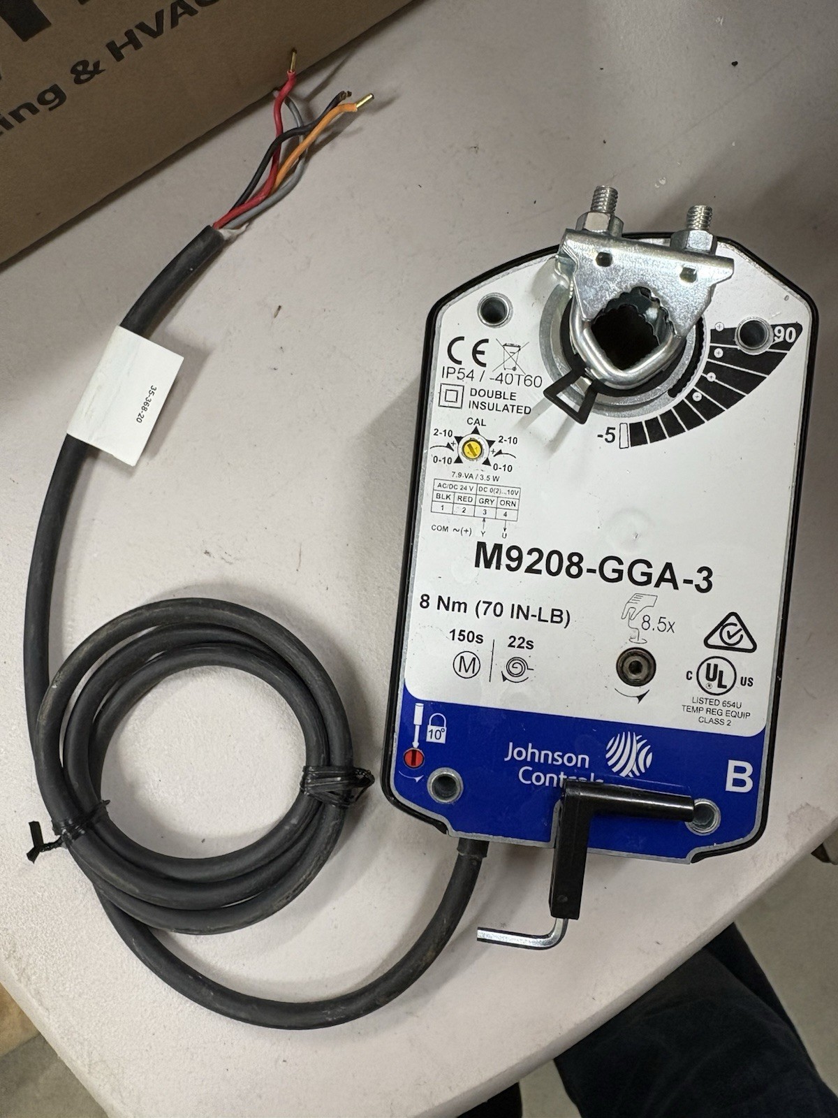 Johnson Controls M9208-GGA-3 Actuator