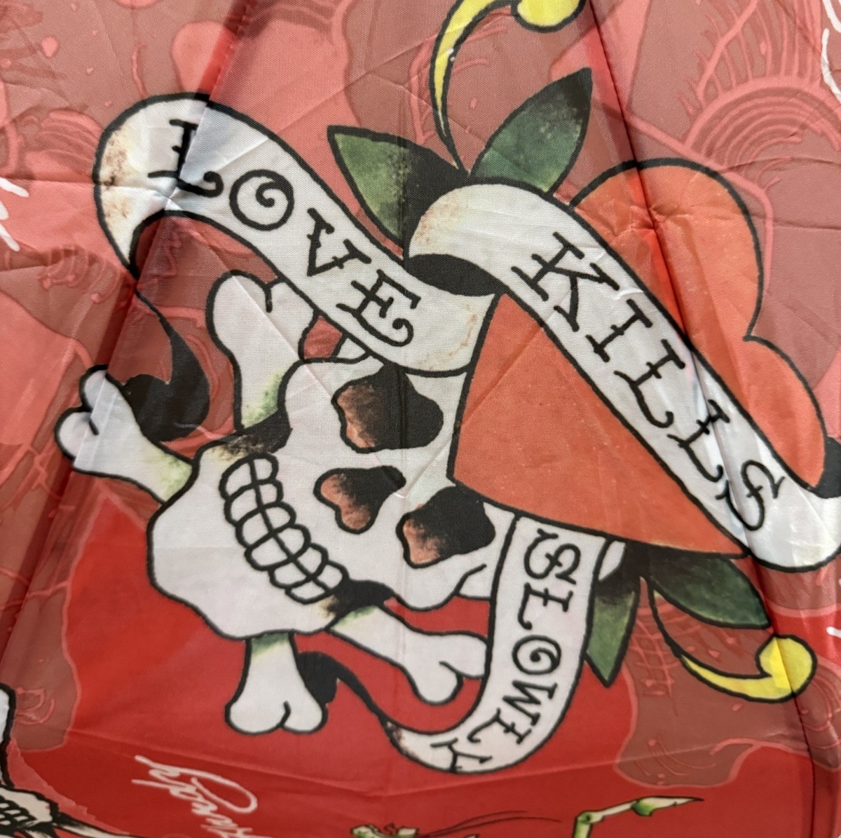Ed Hardy Red Skull Umbrella