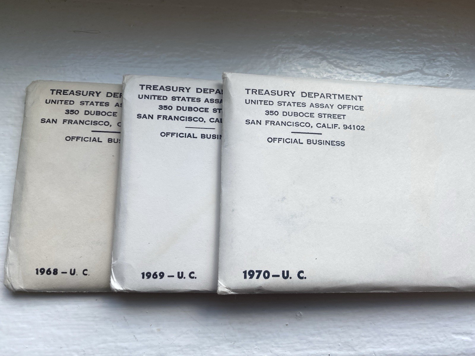 1968 1969 1970 US Mint Sets Original Government Packaging 40% Silver Kennedys
