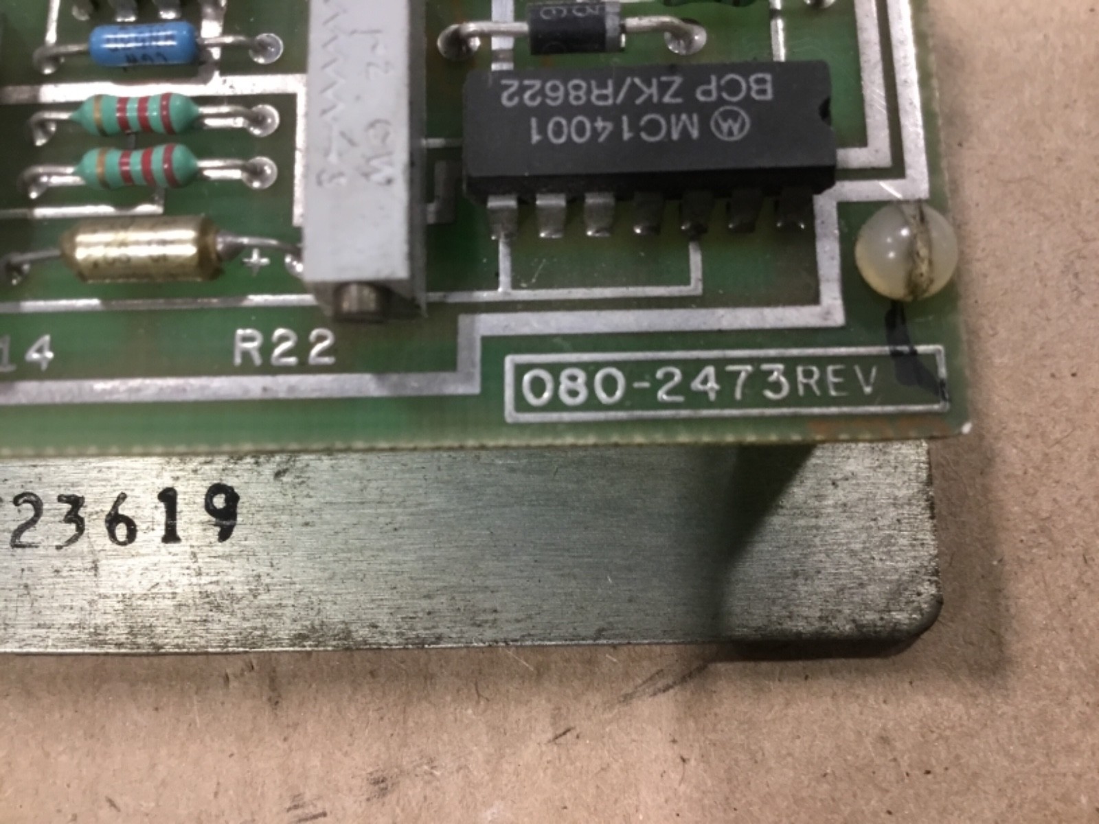 SCI 080-2473 Circuit Board Control Board #010E15