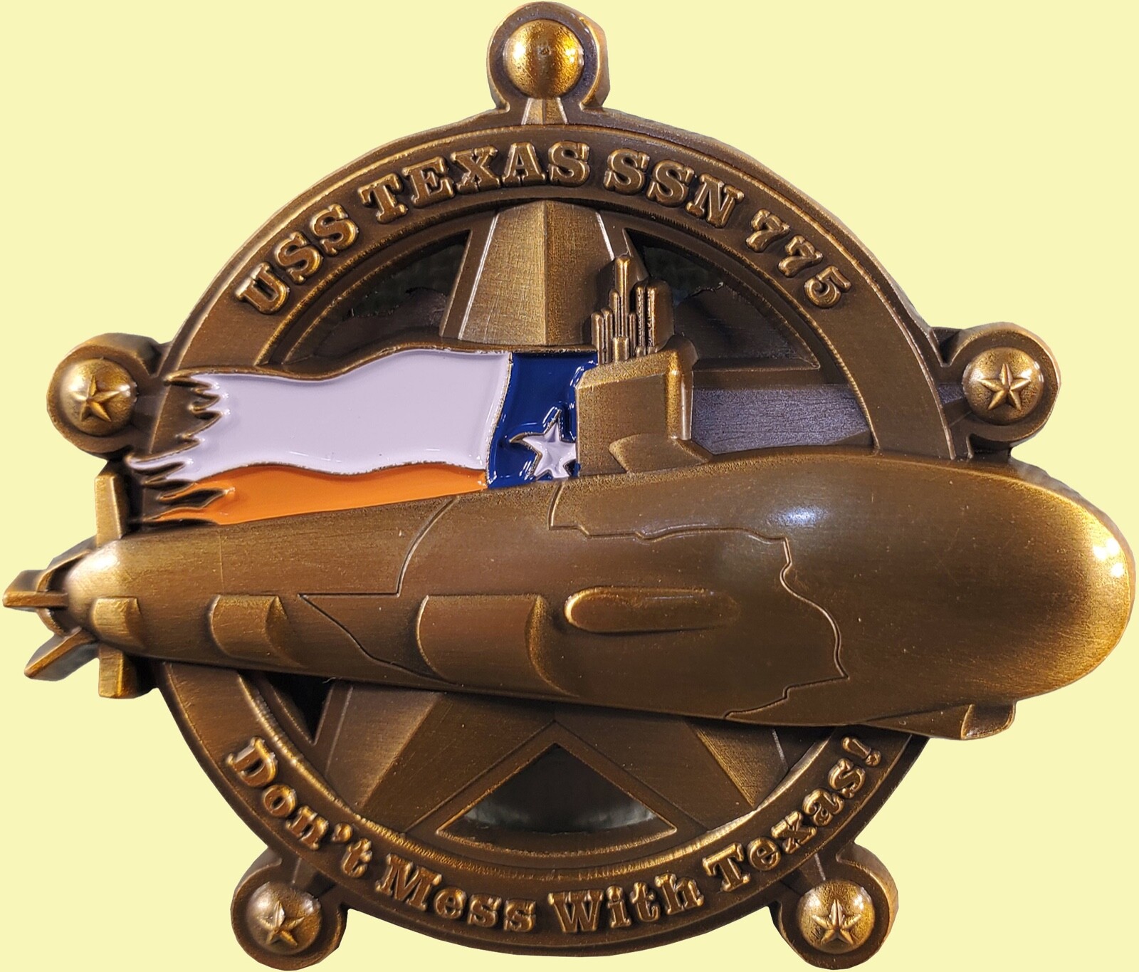 US Navy USS Texas SSN 775 Commemorative Challenge Coin 131