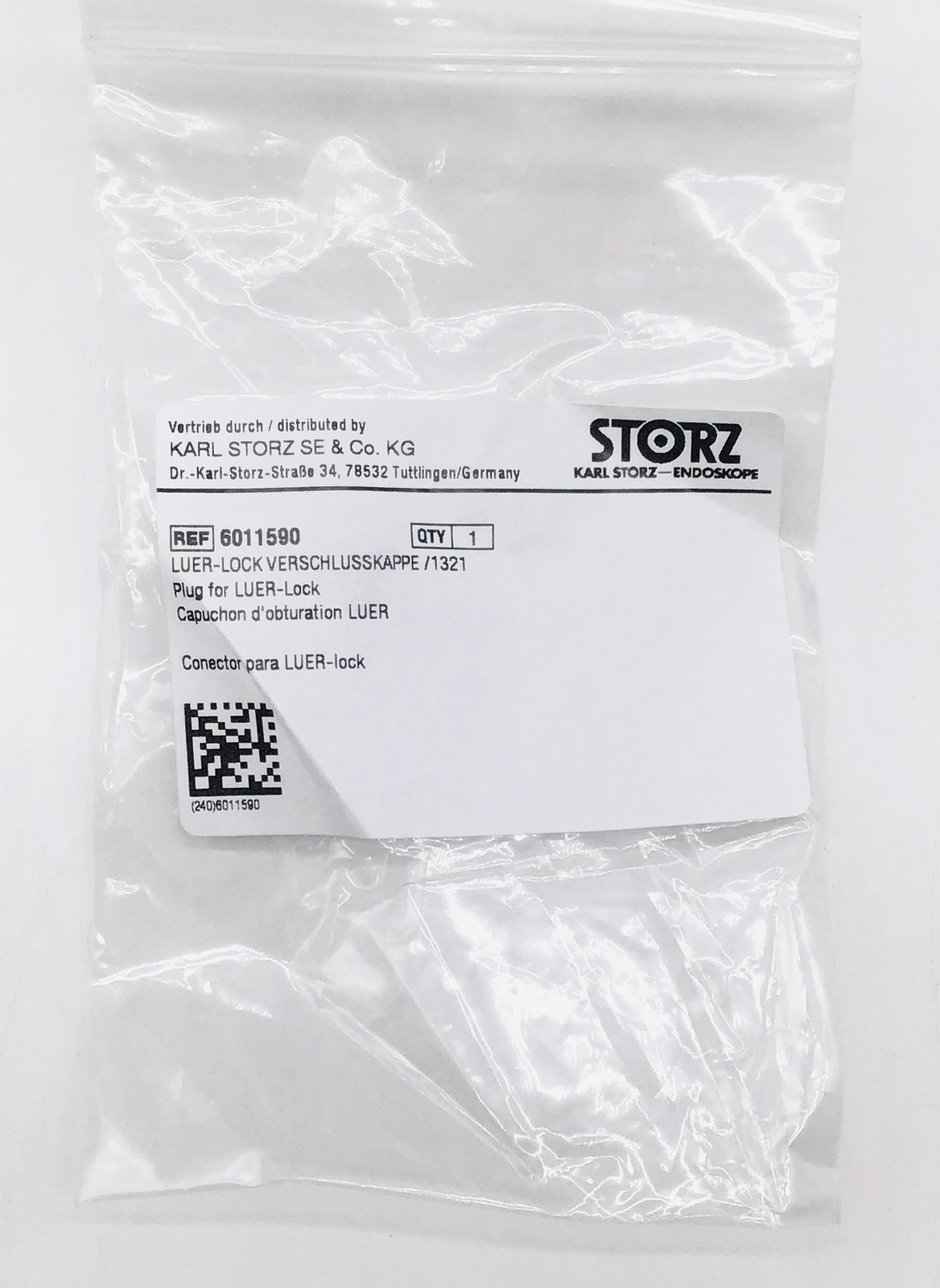 Storz 6011590 Plug for Luer Lock - NEW
