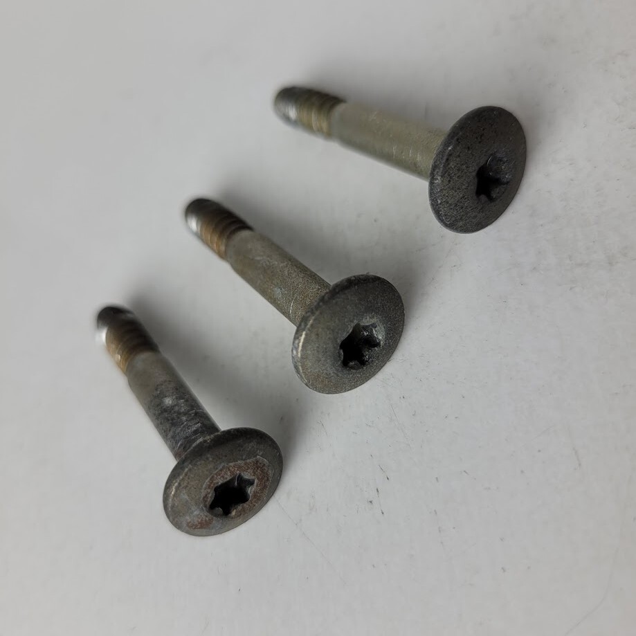 1997-2002 Jeep Wrangler Door Latch Lock Screws Hardware Set of 3 OEM