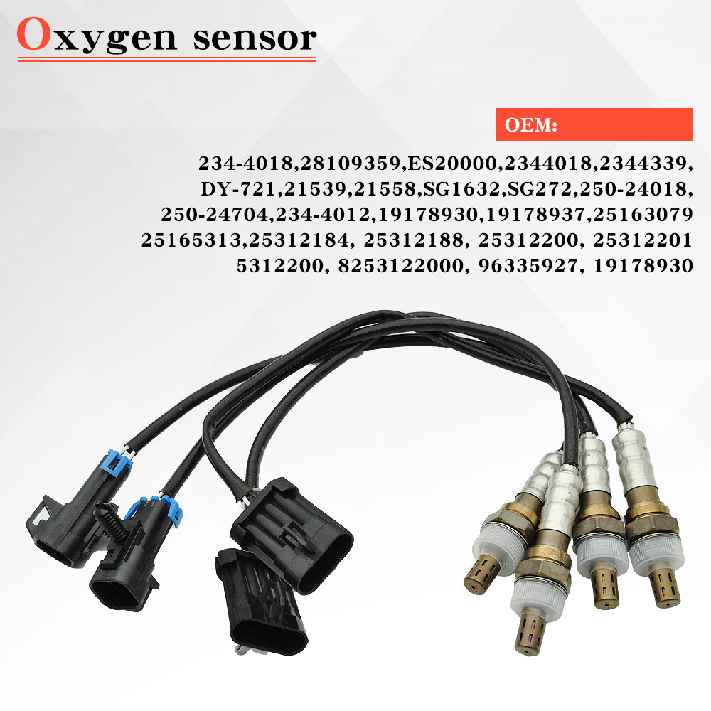 4X 234-4012 234-4018 Upstream & Downstream Oxygen Sensor Fit for Chevy GMC US