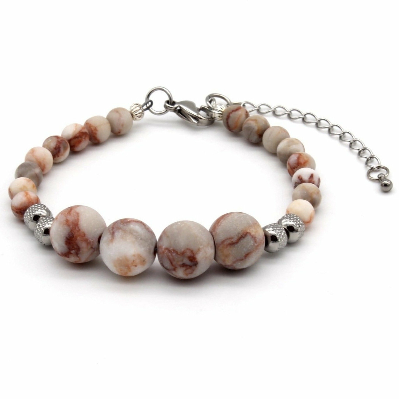 Nylon Pool Clasp Bracelet - Coral