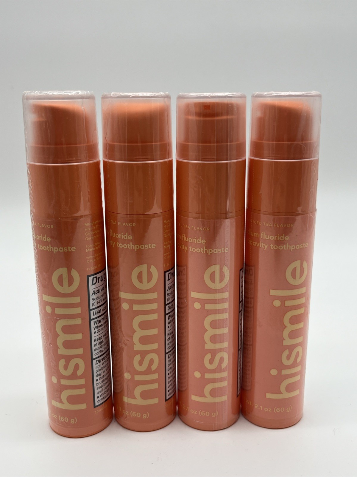 NEW Sealed ~4 pk Hismile Peach Iced Tea Toothpaste