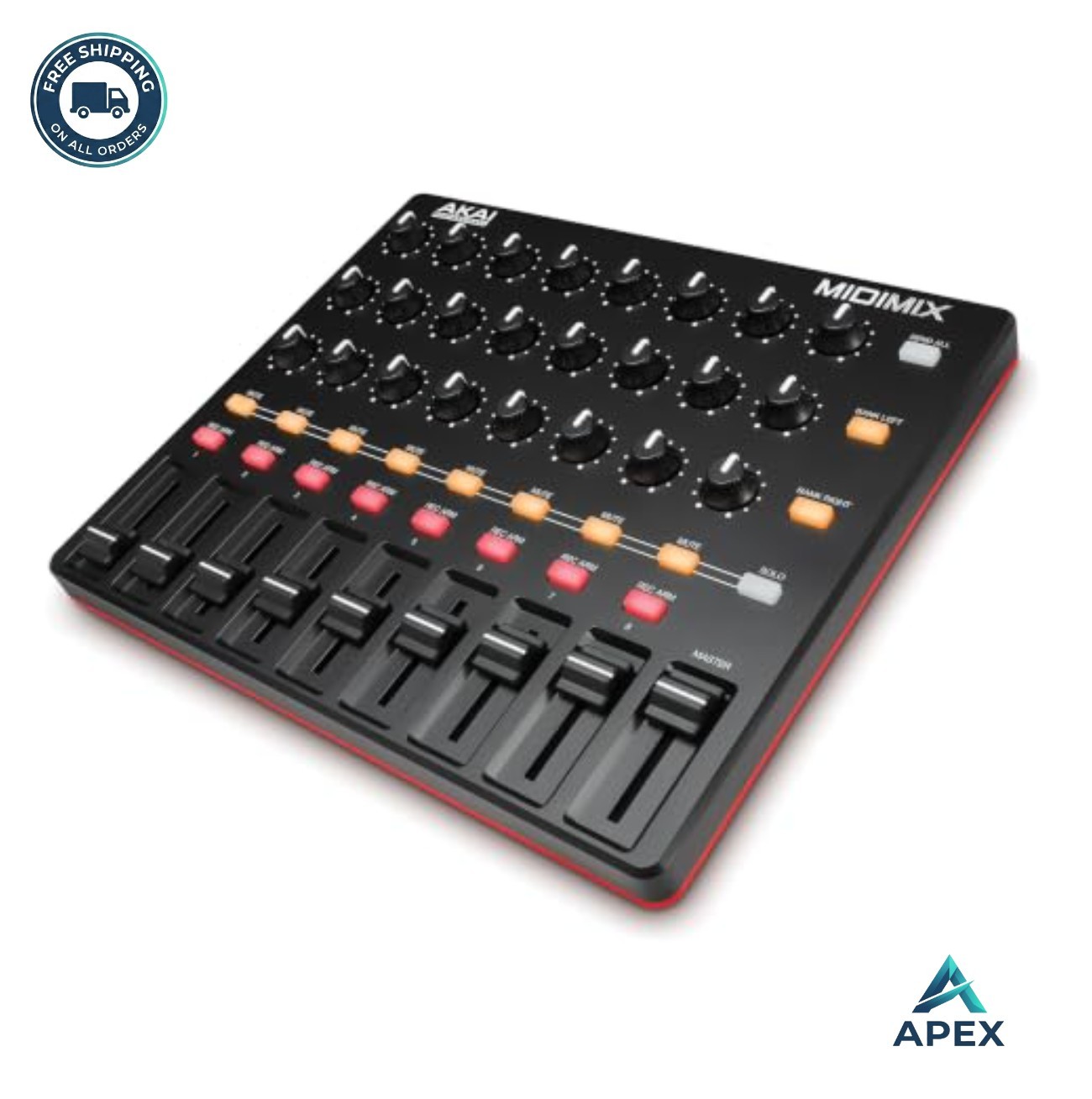 USB MIDI Controller Mixer 8 Faders 24 Knobs 16 Buttons Ableton Live DAW Control