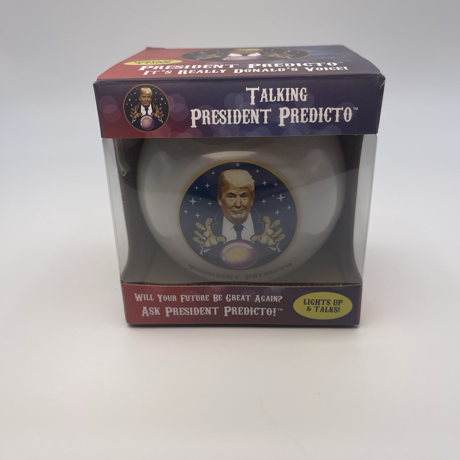 President Trump Talking Magic Ball Gag Gift Man Cave Magic 8 Ball