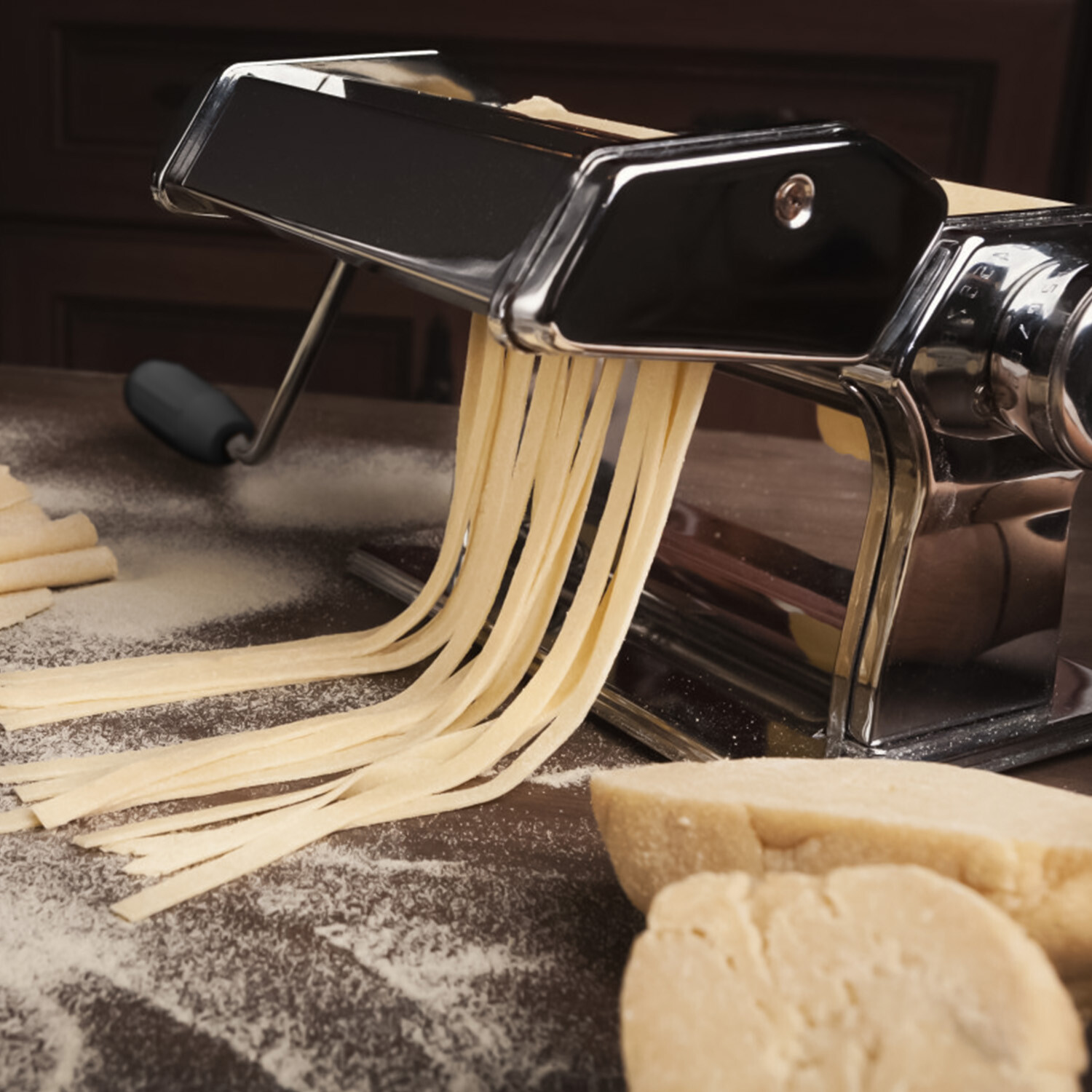 Pasta Maker Machine Adjustable Thickness Noodles Maker for Pasta, Spaghetti