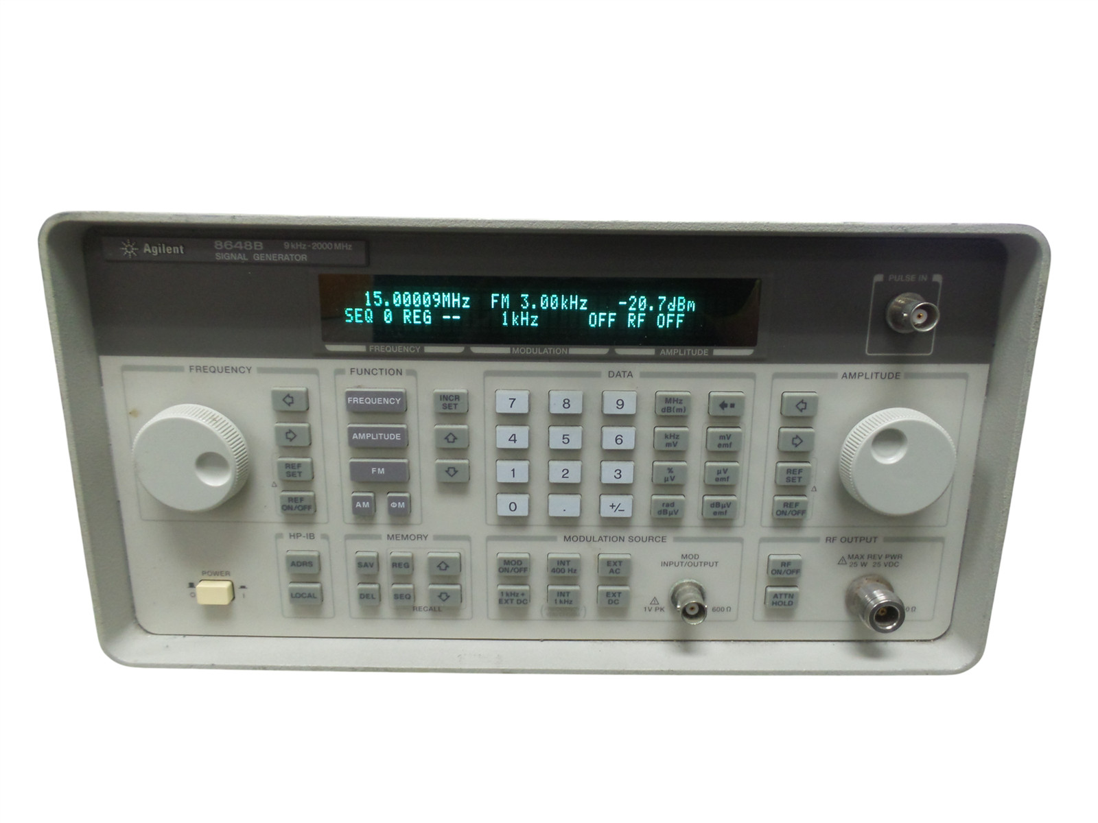 Agilent 8648B Signal Generator 9 KHZ - 2000 MHZ - Free Shipping