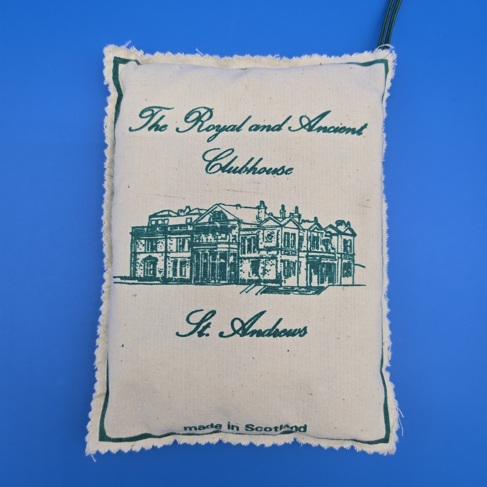 Vintage St Andrews Scotland Clothes Sachet Royal & Ancient Clubhouse Golf Linen